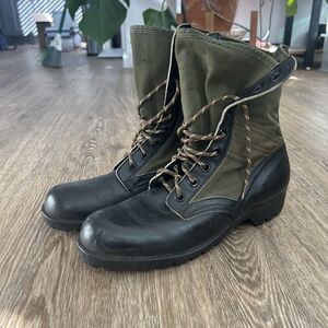 US Vietnam Era Jungle Boots W/ Insoles 10 N 1968 Combat 2nd Pattern Vibram